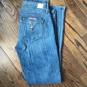 Hudson mid rise jeans, sz 28